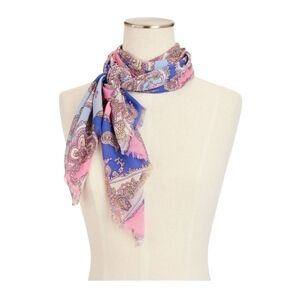 Talbots Womens Viscose Cololrful Rockin Paisley Scarf